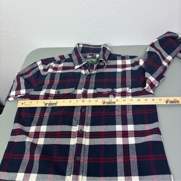 American Eagle NWT Flannel Plaid Men's Button Up Shirt Long Sleeve Small Navy - Picture 7 of 8